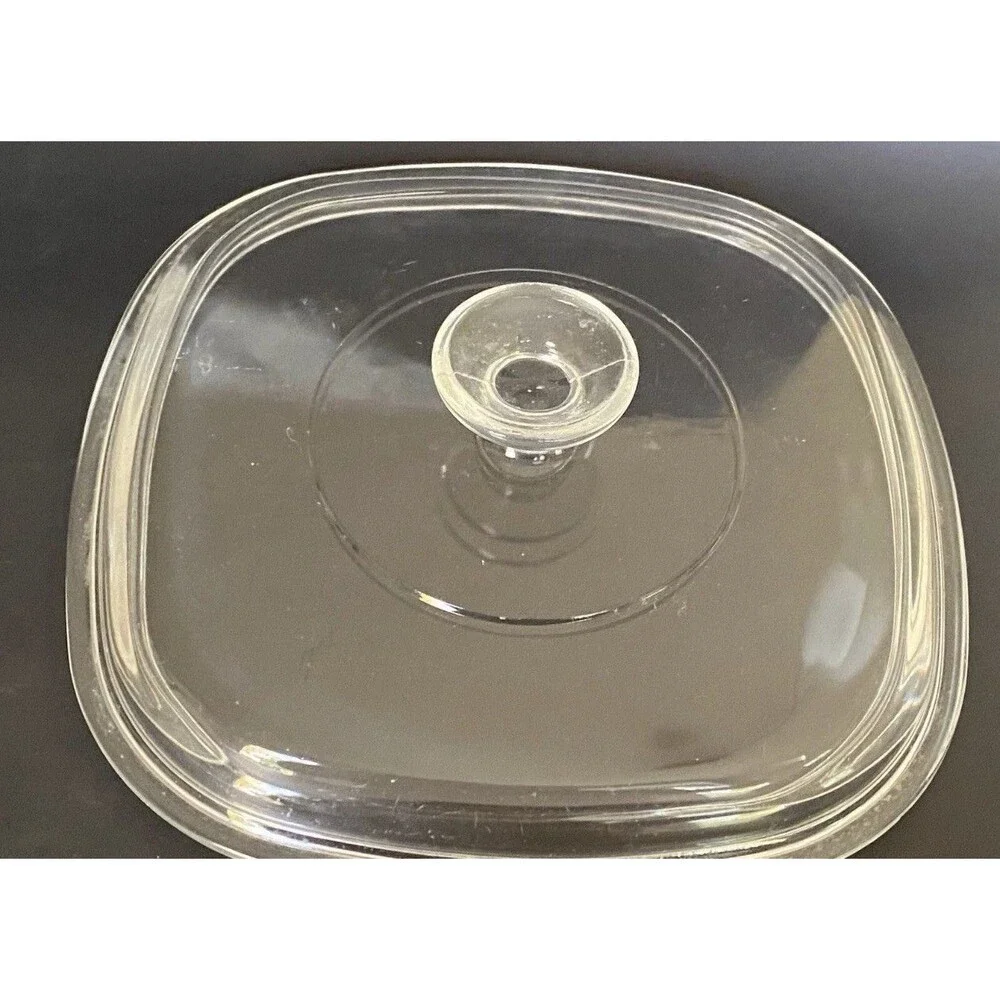 Vintage Pyrex Clear Glass Lid A-9-C fits 2 & 3 qt & 9